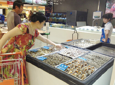 青島市場貝類銷售火爆，扇貝海蠣子價格穩中有升